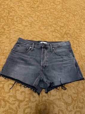 Madewell black denim button fly jean shorts-size 30 NWOT